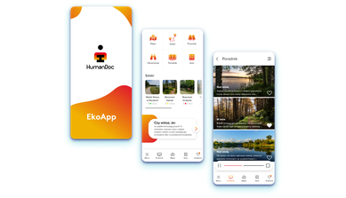 EkoApp mobile app screens designed by Sensi Labs