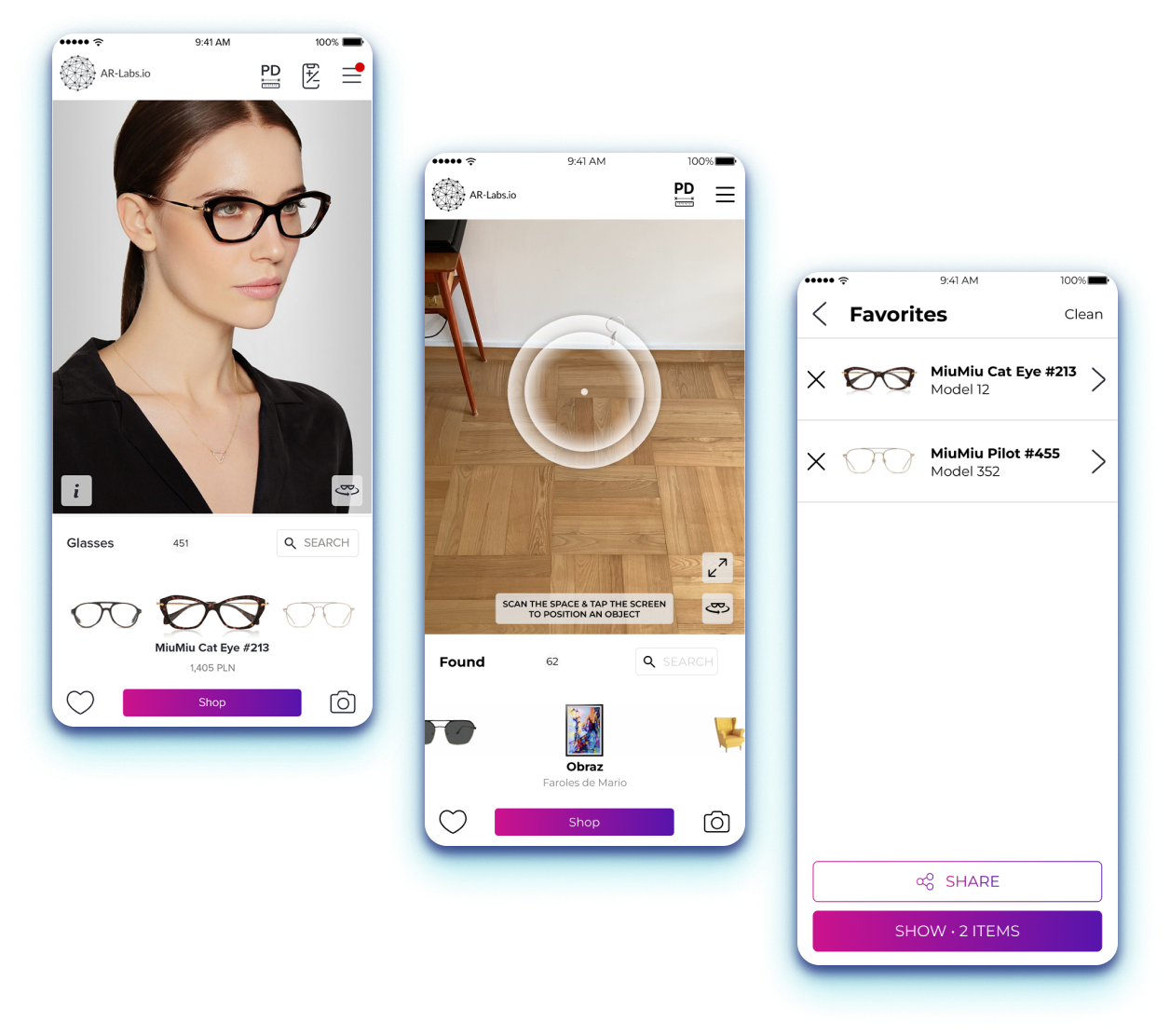 Augmented Reality Solution ready-made project screenshot